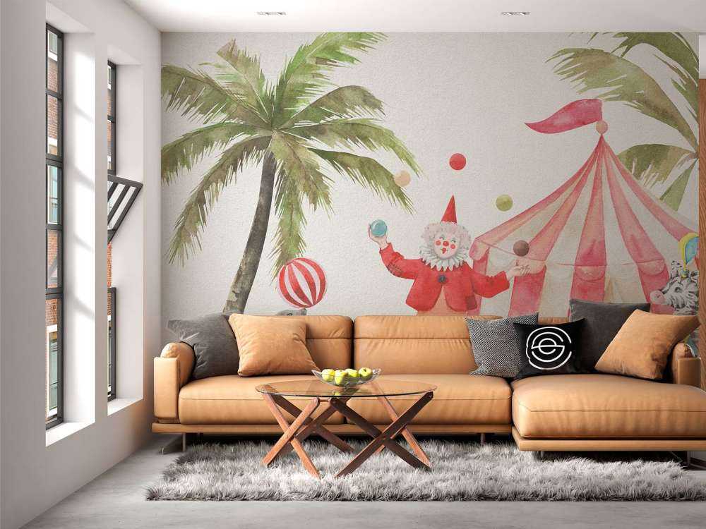 Cheerful circus animals