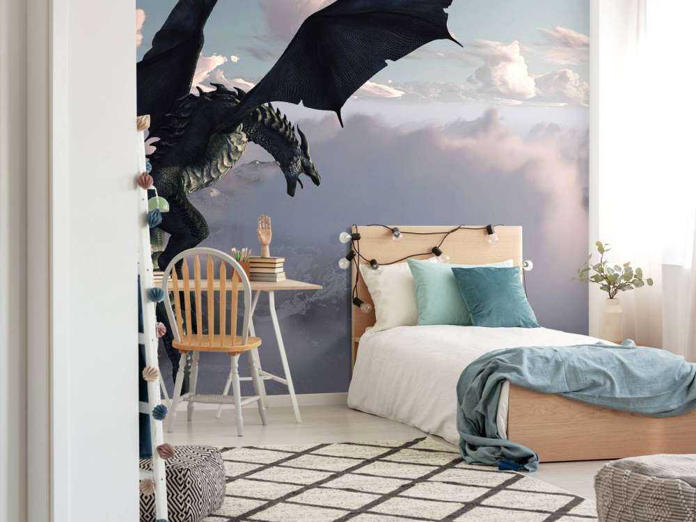 Dragon above the clouds