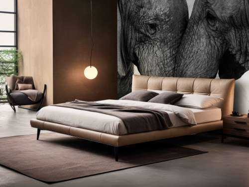 Photo wallpaper elephants