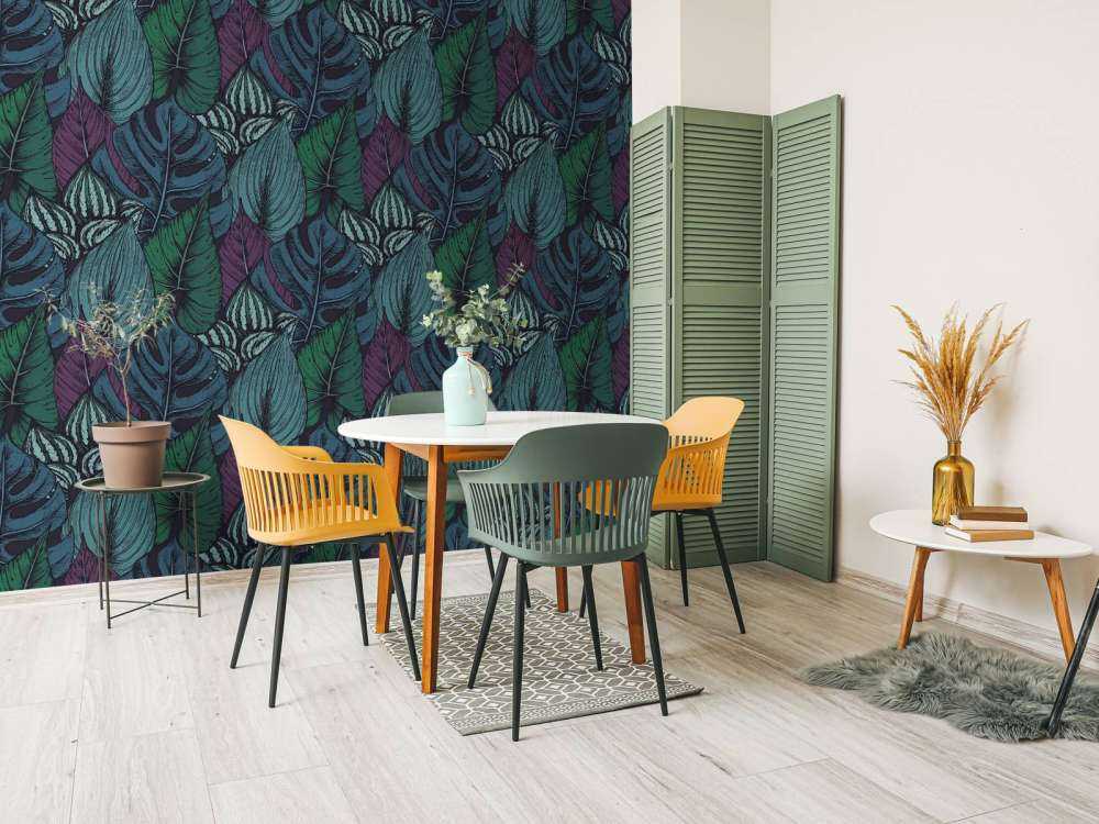 Tropical leaf pattern