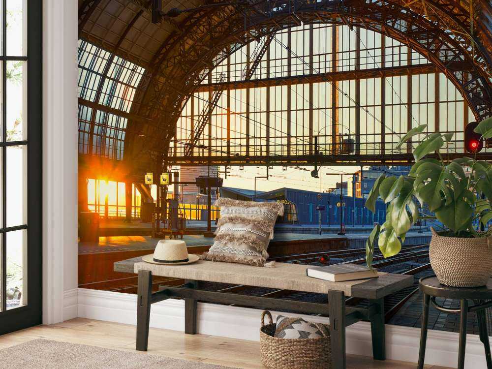 Sunrise at the station