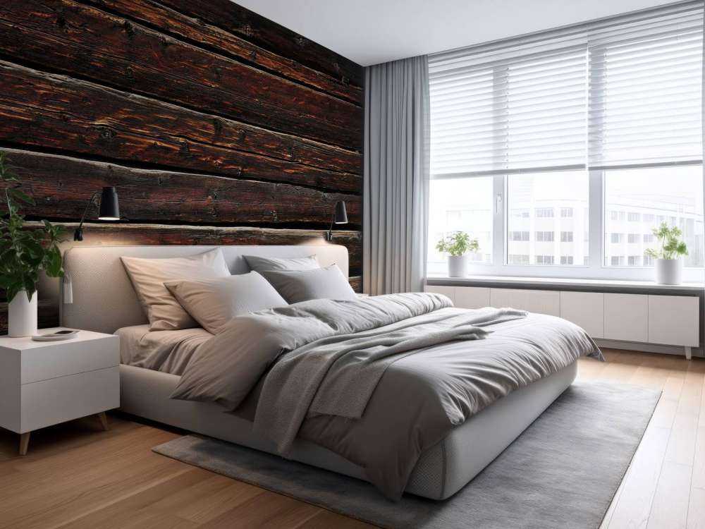 Weathered dark boards