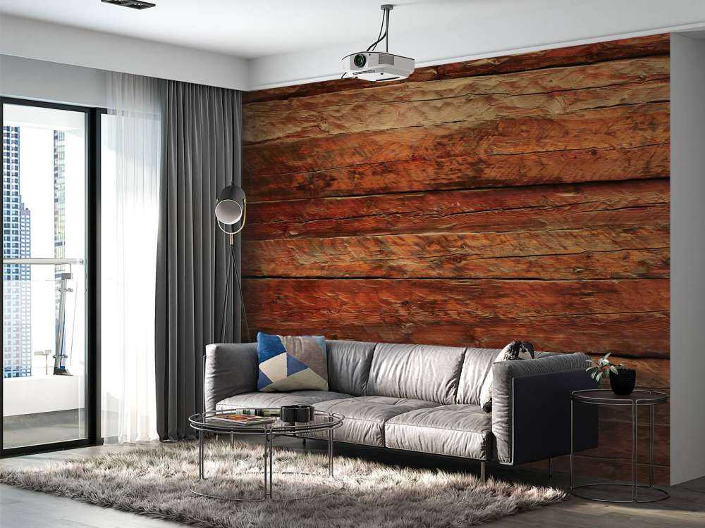 Wood with rough structure