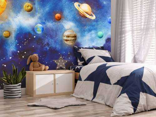 Planets in space