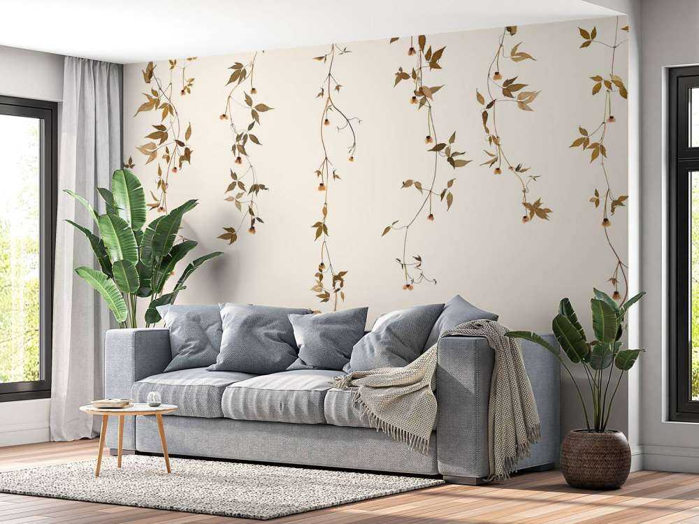 Clematis vine with flowers