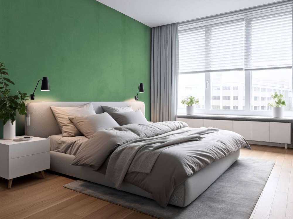 Camouflage green concrete