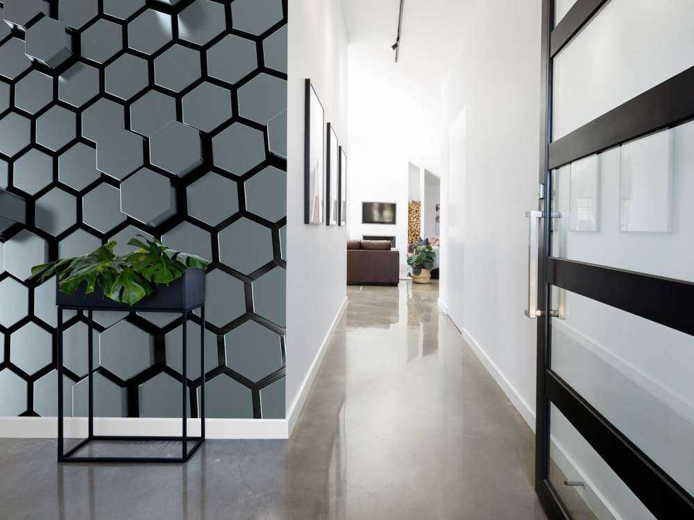 Hexagonal metal plate