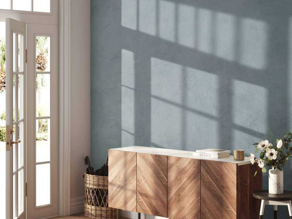 Concrete with shades of green