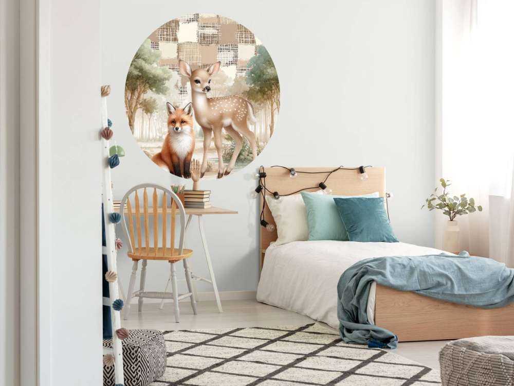 Wild animals in warm tones