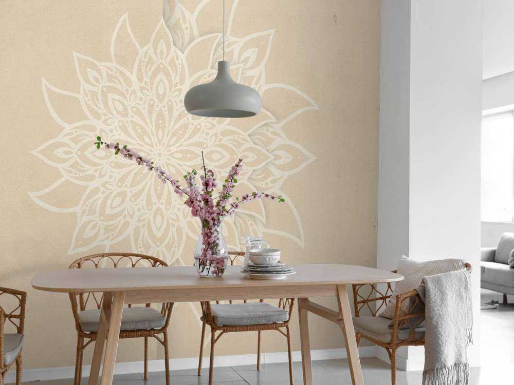 Beige Mandala Elegance
