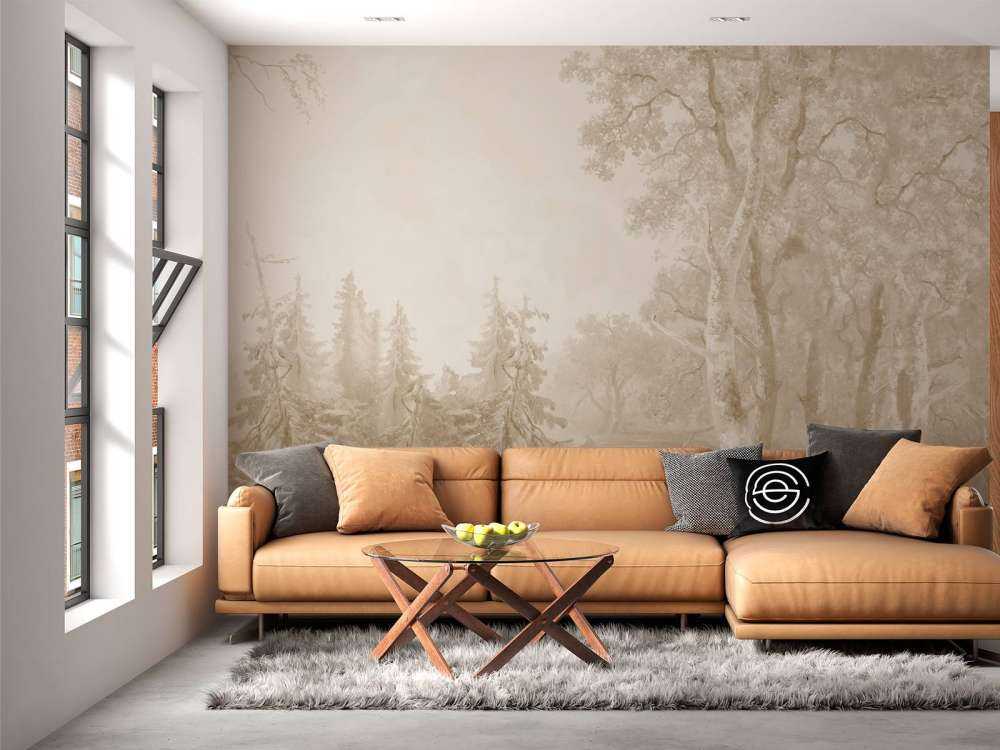 Forest Landscape Beige #1