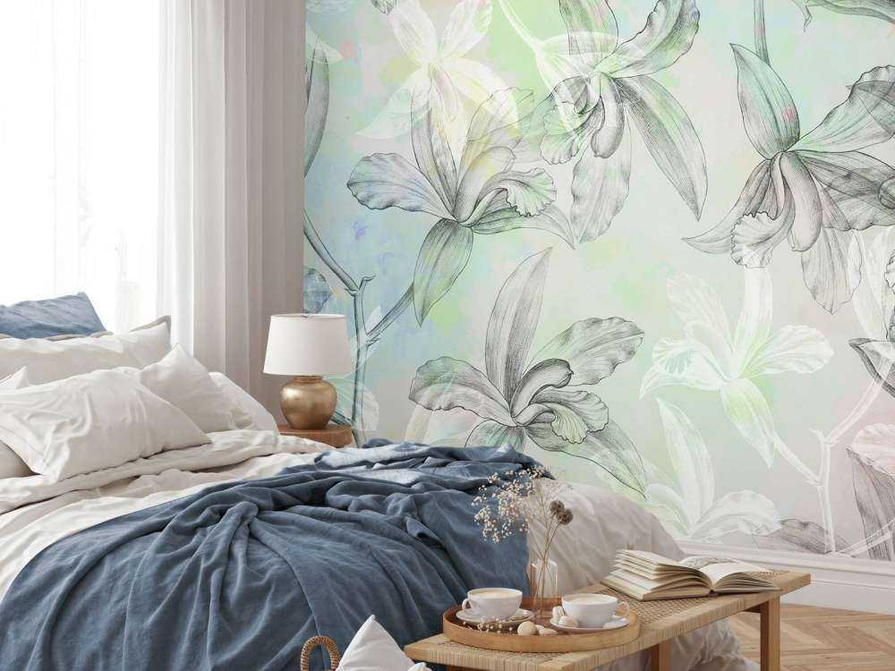 Watercolor Orchid Harmony