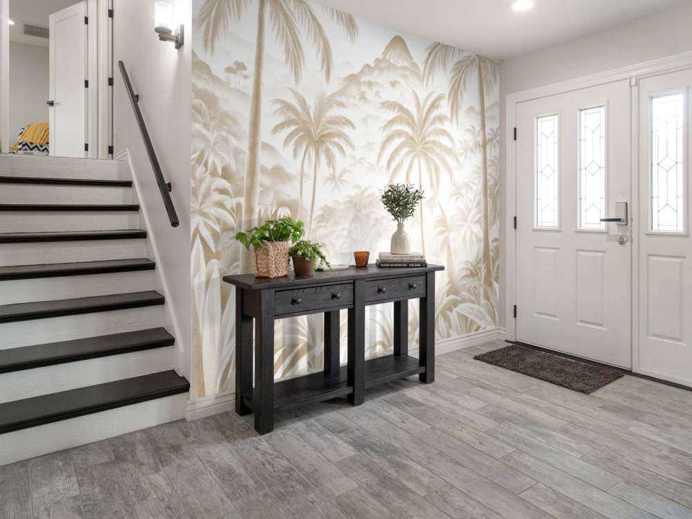 Tropical Mountain Oasis, taupe