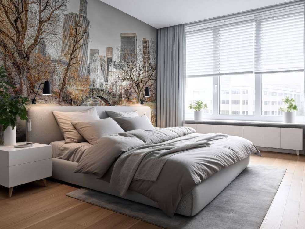 Central park in winter