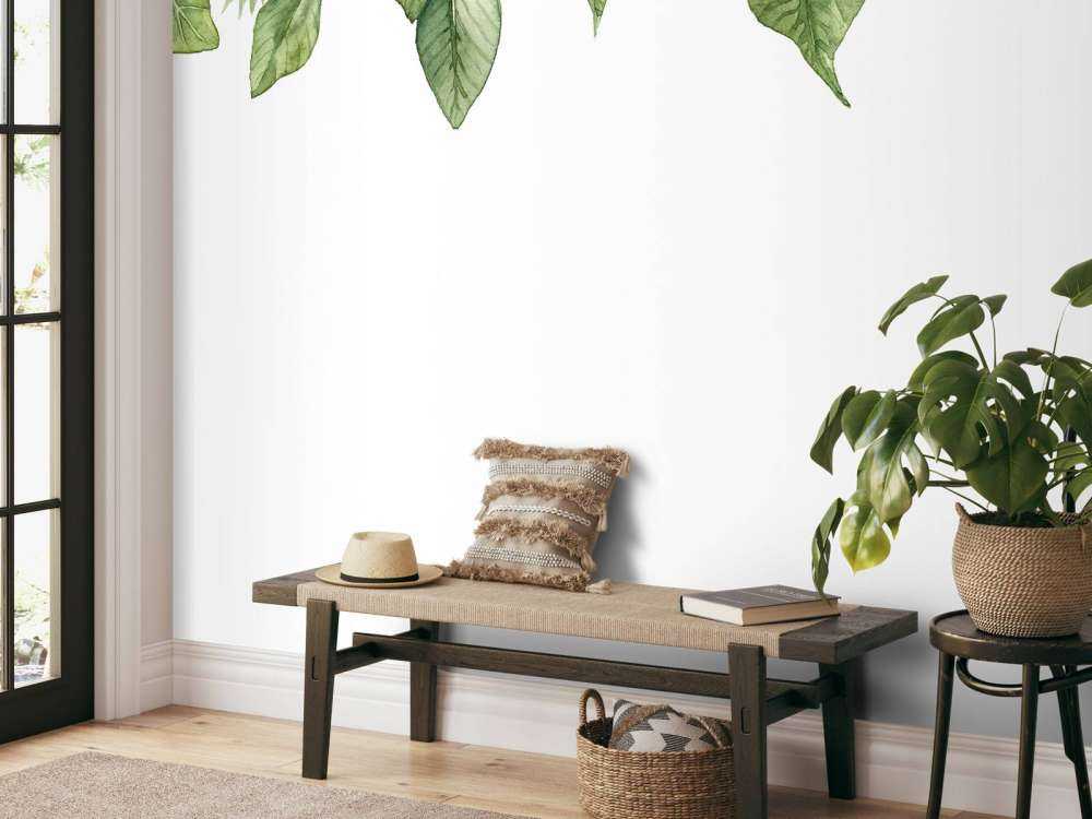 Hanging watercolour leaves