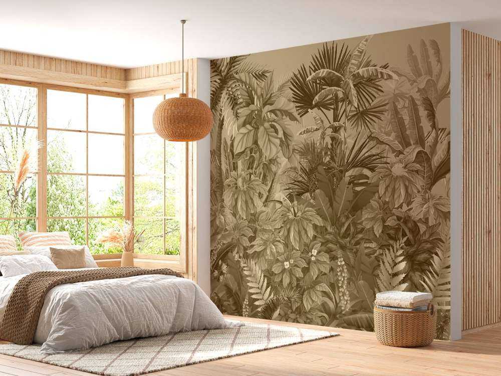 Sepia tropical jungle