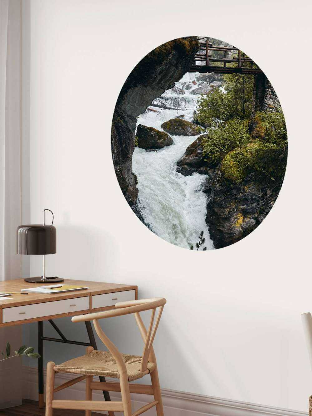 Bridge at a waterfall