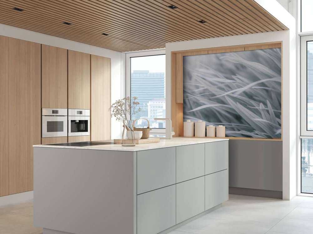 Grass blades close-up