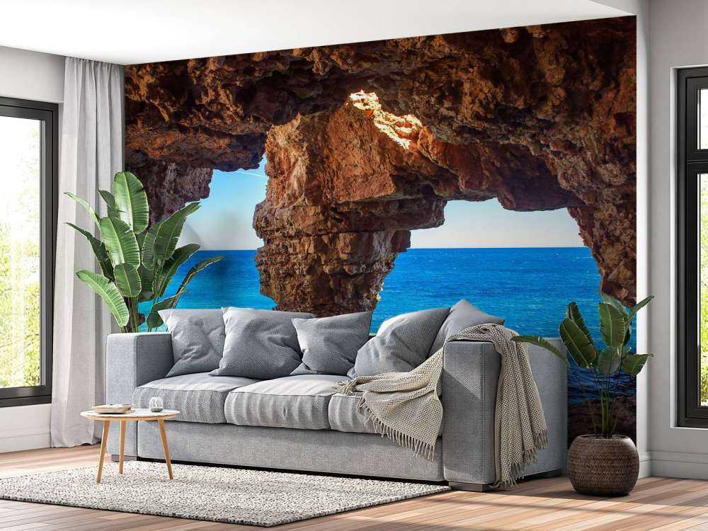 Cave above the sea