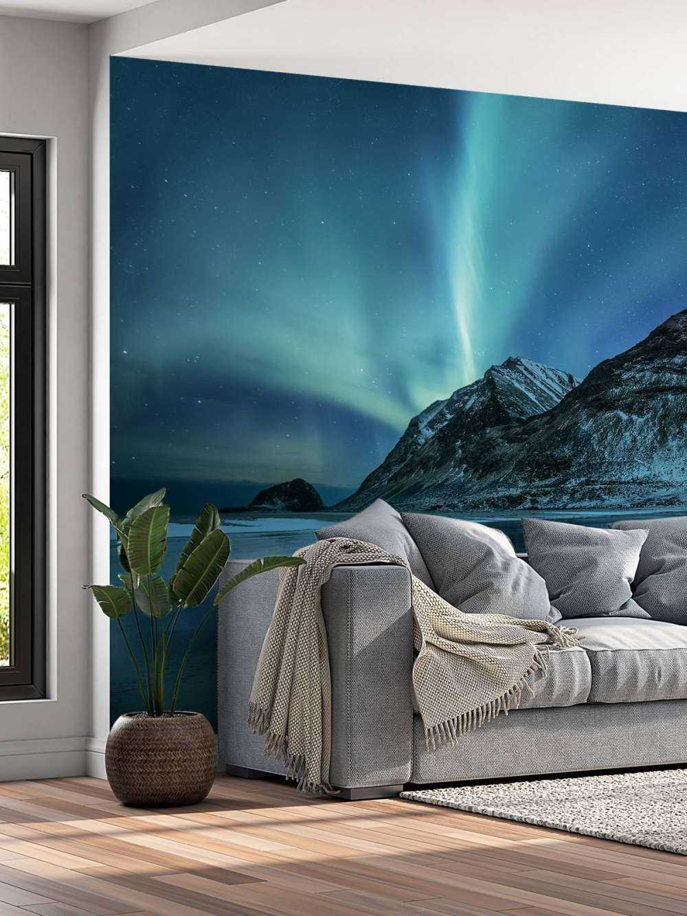 Blue northern lights