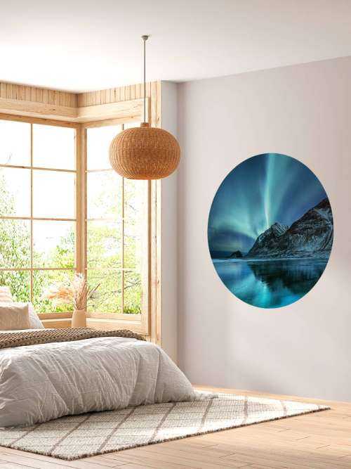 Blue northern lights