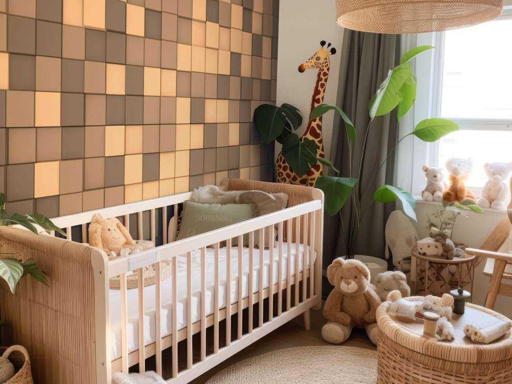 3D Minecraft landscape with brown blocks