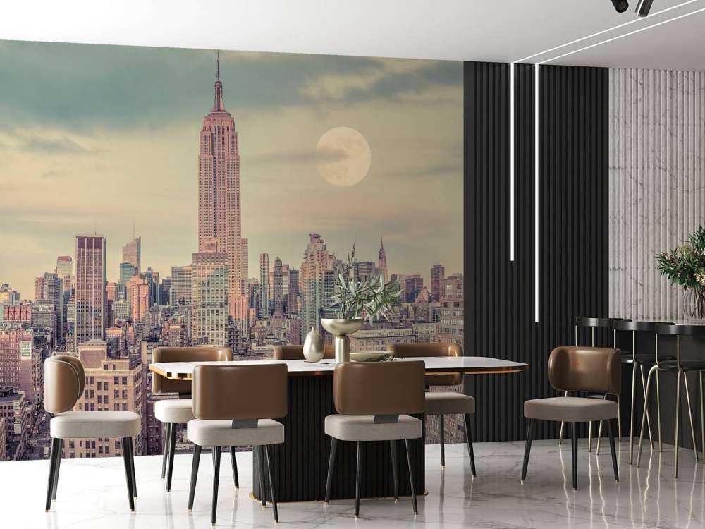 Empire State Building with Manhattan