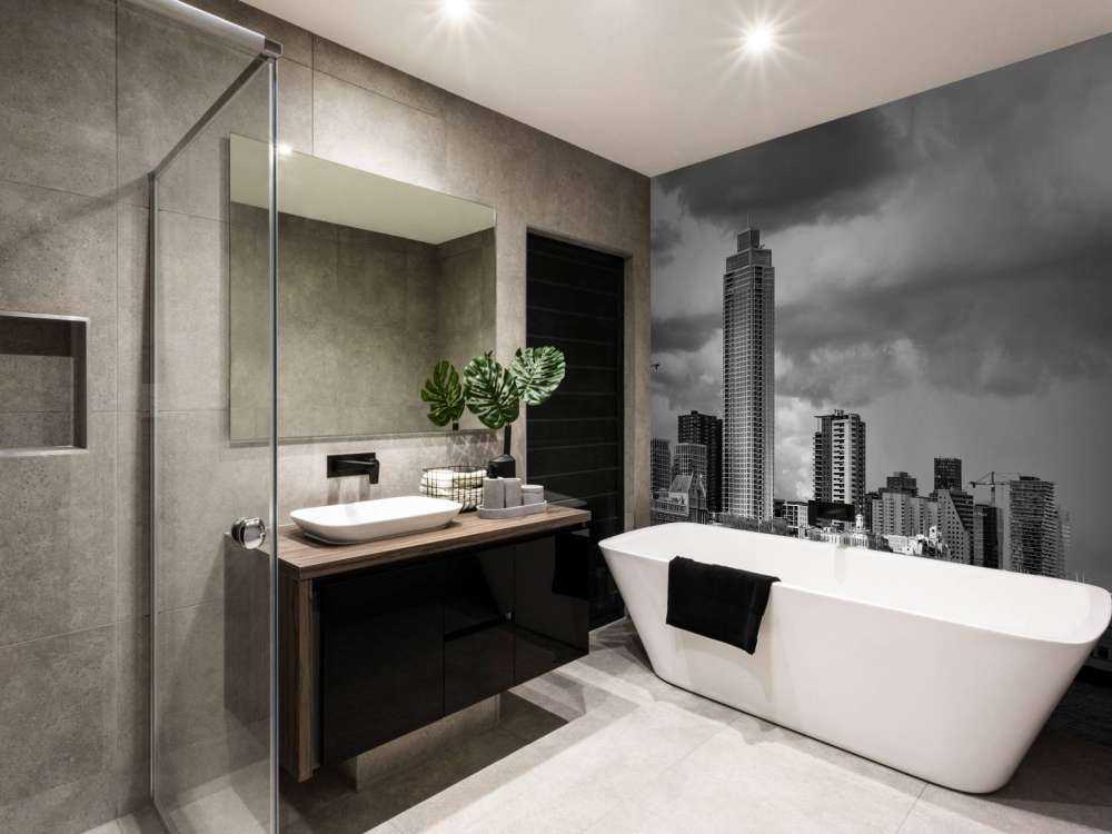 Skyline Rotterdam (Westerkade) from Katendrecht (black and white) 