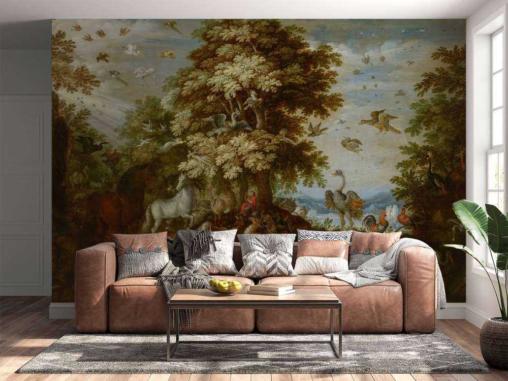 Orpheus enchants the animals with his music