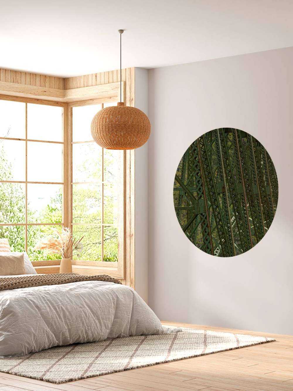 Steel structure old railway bridge