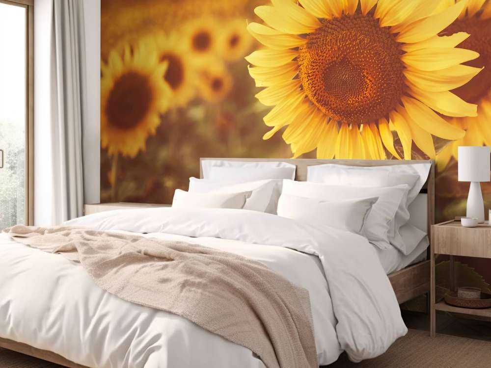 Sunflowers in sunlight