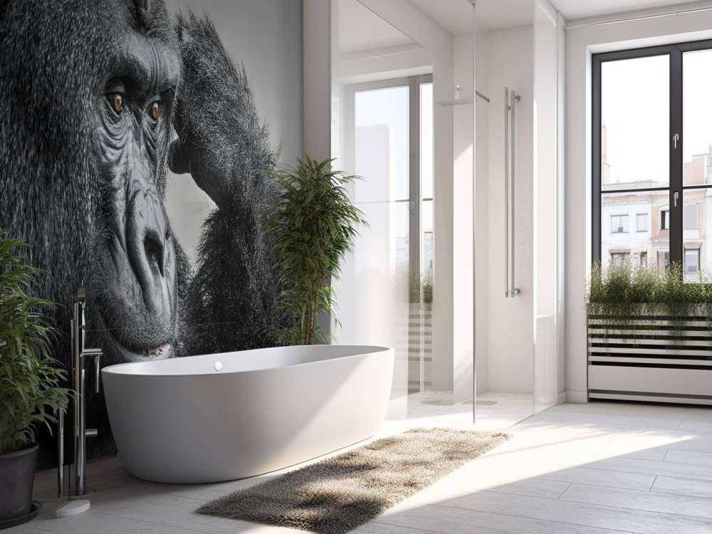 Gorilla black and white