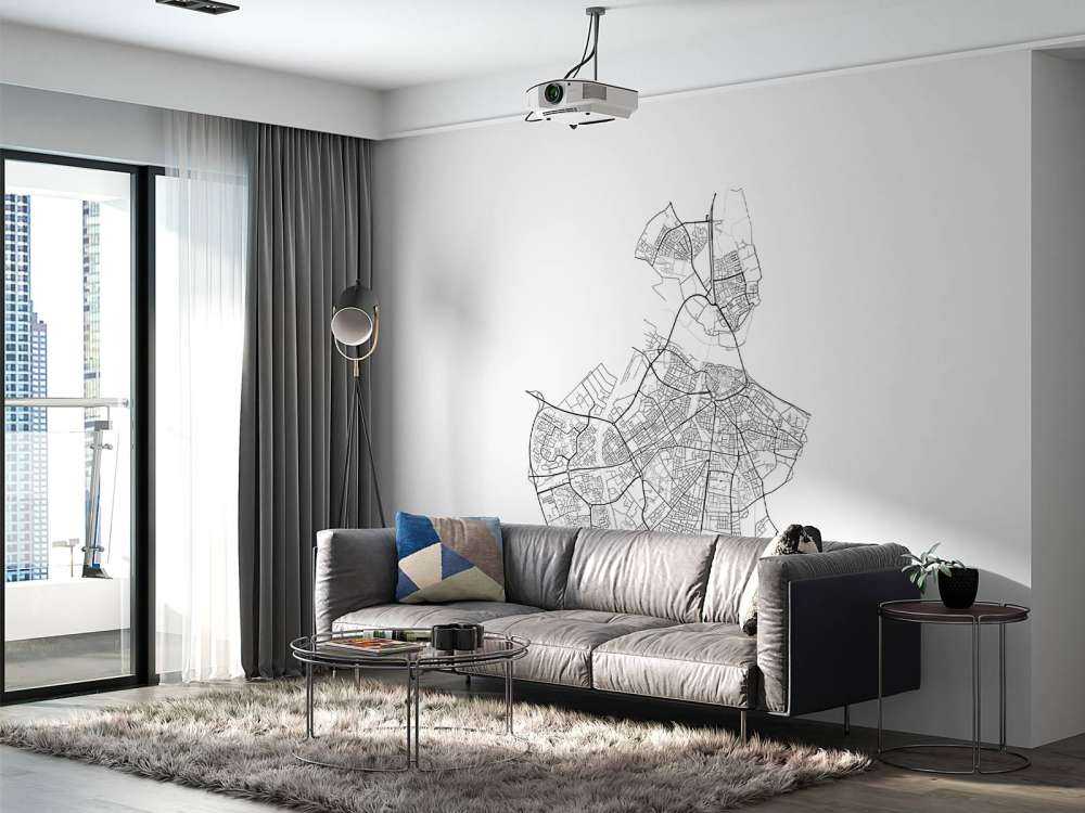 Map of Nijmegen, white